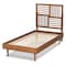 Baxton Studio Romy Modern and Contemporary Walnut Brown Finished Wood Twin Size Platform Bed 184-11142-11158-Zoro - alternate 6